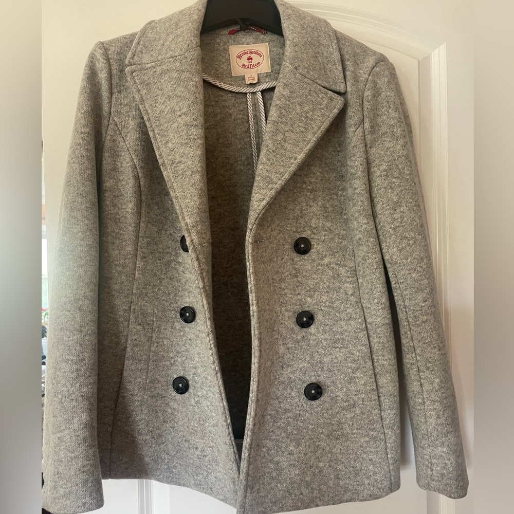 Wool Double-Breasted Peacoat
